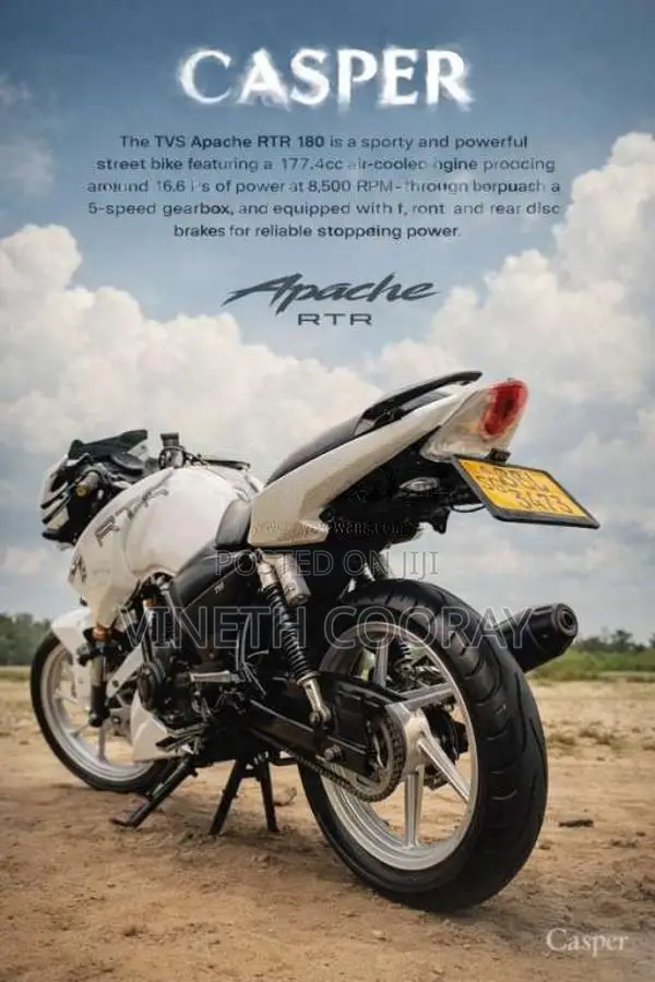 TVS Apache RTR 180 2016 Motorbike (Used)