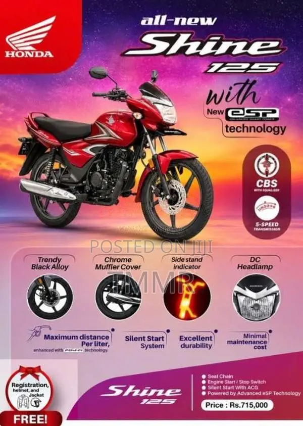 Honda Shine 125 2026 Motorbike Brand New