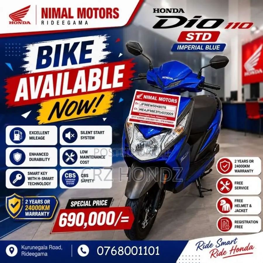 Honda Dio 2026 Motorbike Brand New