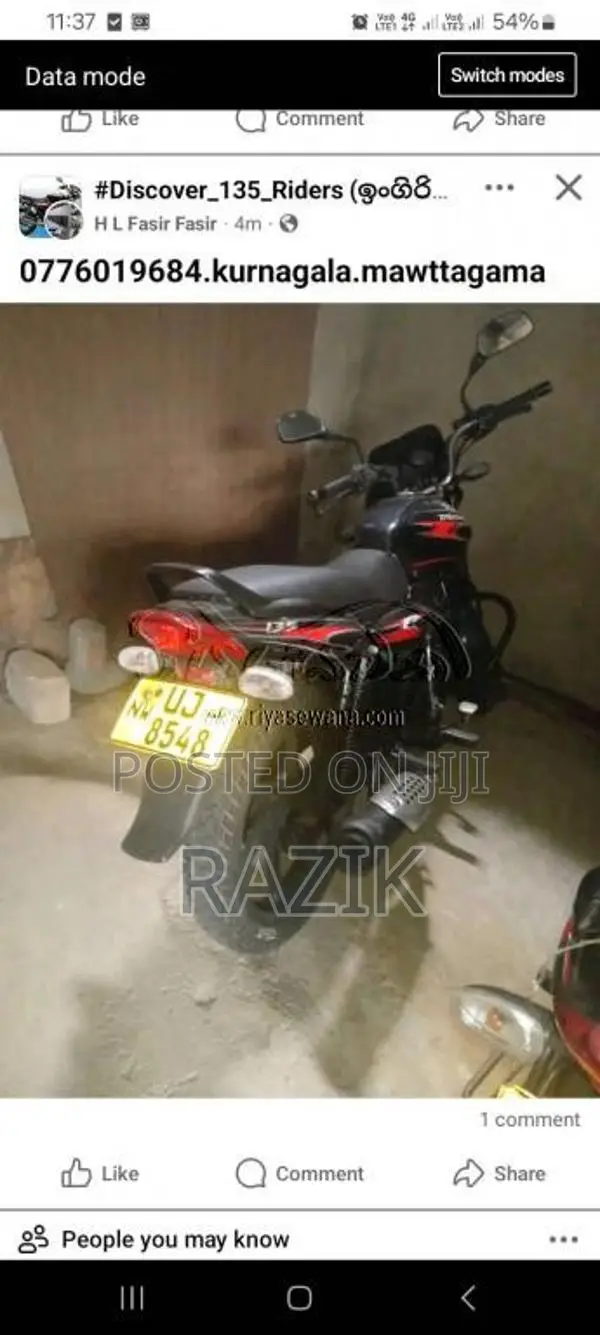 Bajaj Discover 2009 Motorbike (Used)