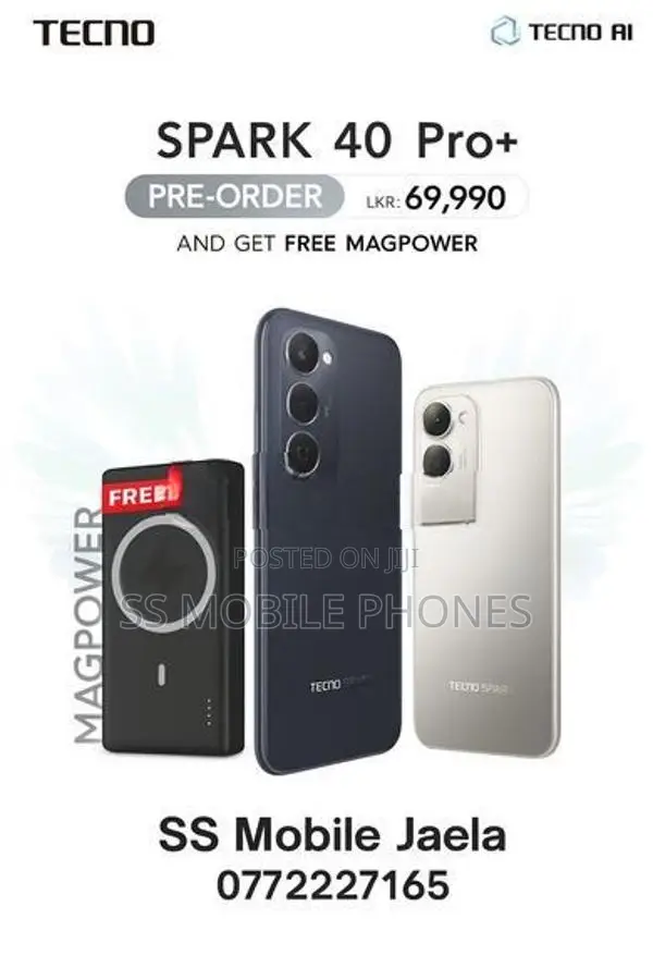 Tecno Spark 40 Pro+ 8/256GB (Brand New)