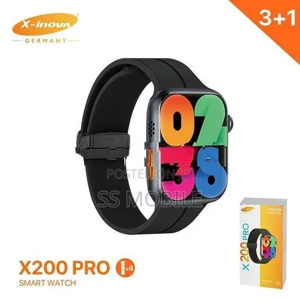 X-Inova X200 PRO Calling Amoled Watch with 3 Straps
