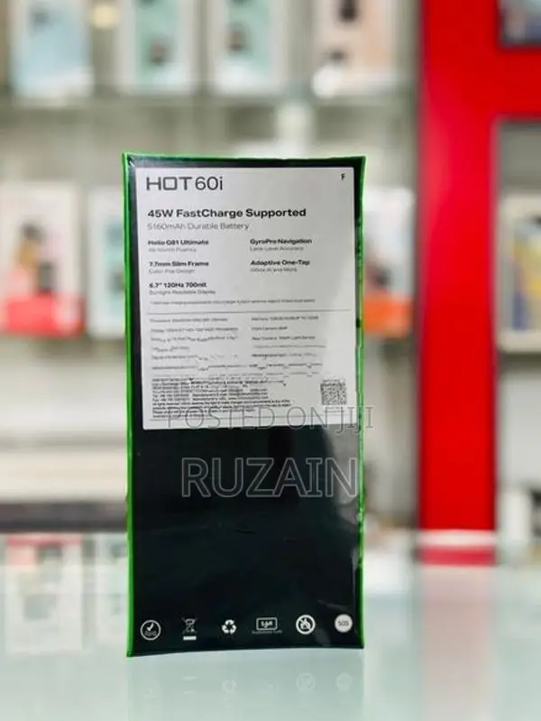 Infinix Hot 60i 12/128GB (Brand New)