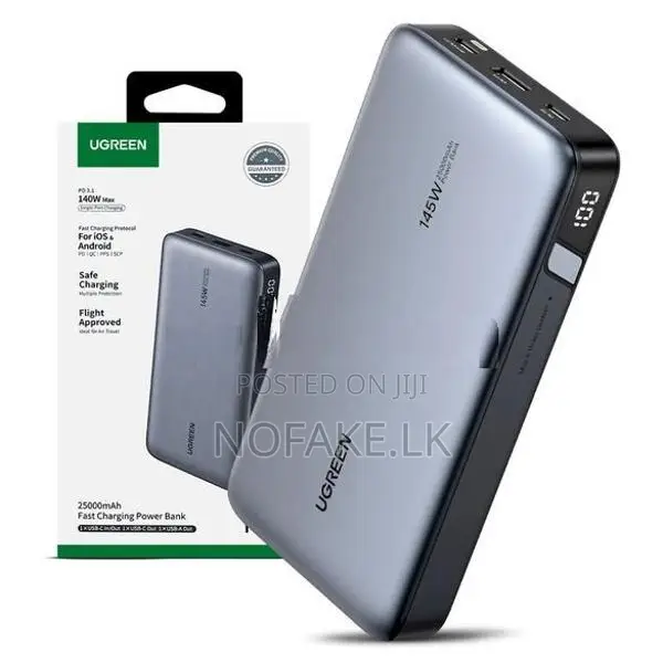 UGREEN 145W 25000Mah Fast Charging Flight Approved Power Bank