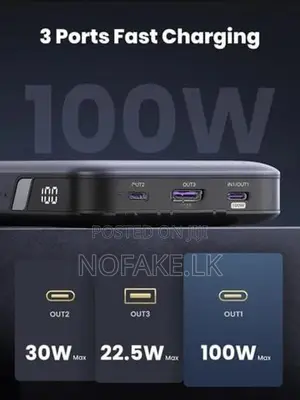 UGREEN 100W 20000Mah Flight Approved & Safe Charging Power Bank
