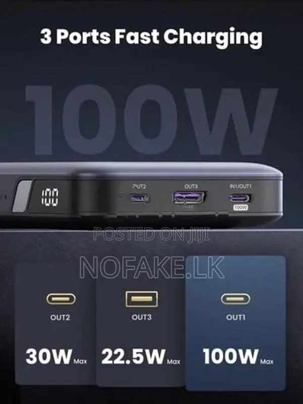 UGREEN 100W 20000Mah Flight Approved & Safe Charging Power Bank