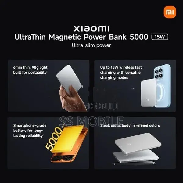 Xiaomi Ultra-Thin Magnetic Powerbank 5000 15W