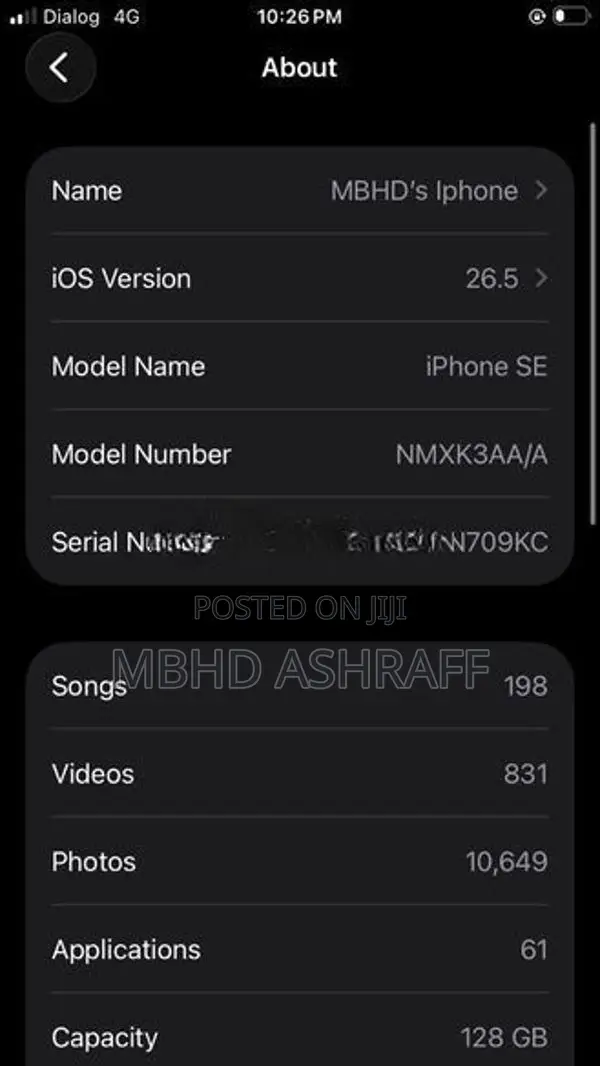 Apple iPhone SE 3 Starlight (Used)