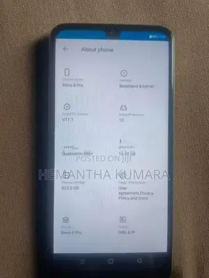 Oppo Reno 8 pro (Used)