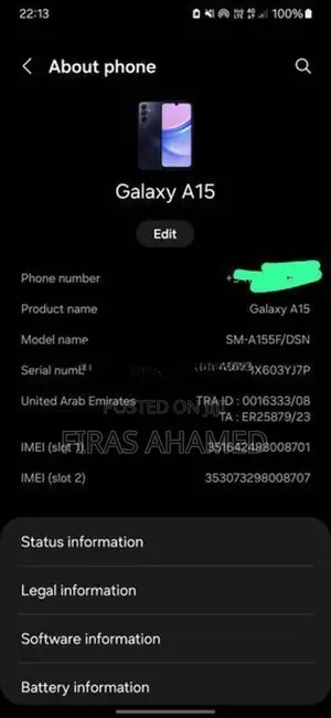 Samsung Galaxy A15 (Used)