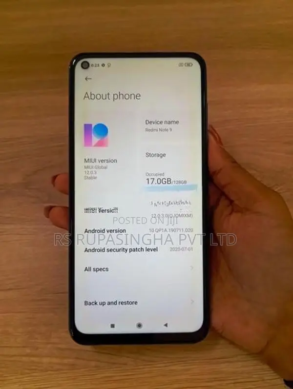 Xiaomi Redmi Note 9 4GB 128GB (Used)