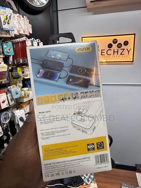 Aspor 20000mah PD Power Bank