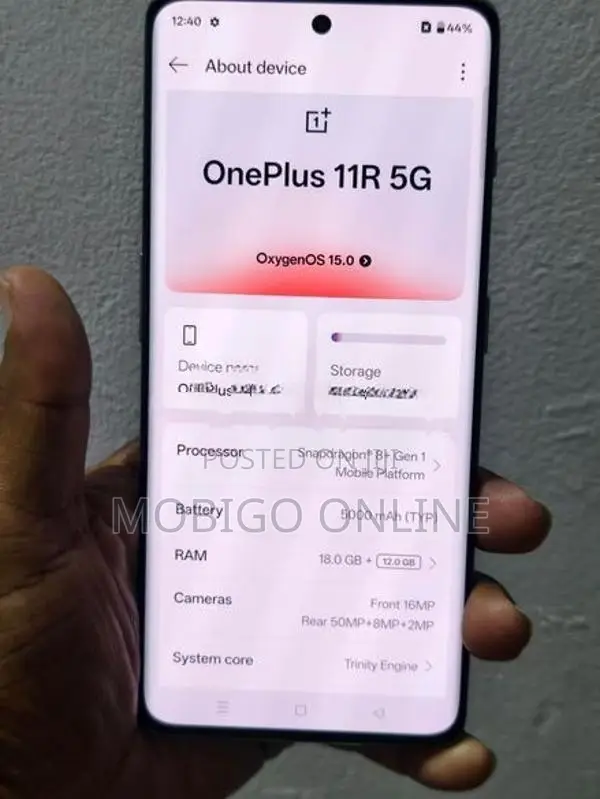 OnePlus 11R 18+12gb 512gb Red (Used)