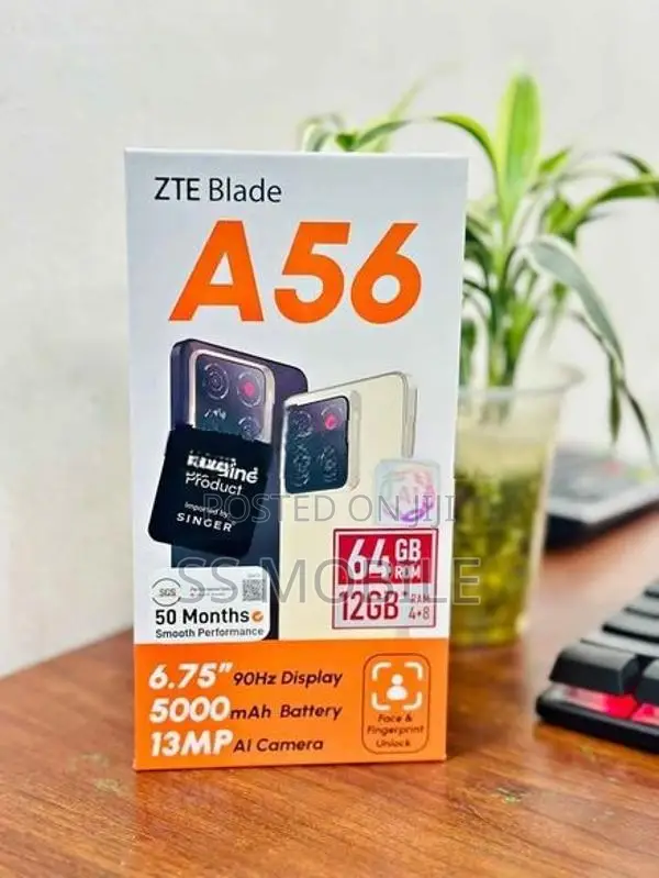ZTE Blade A56 4GB 128GB (Brand New)