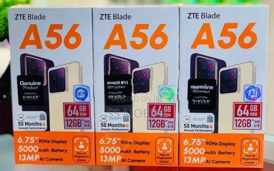 ZTE Blade A56 4GB 128GB (Brand New)