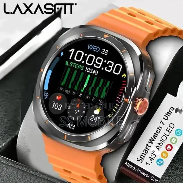 LAXASFIT GT7 Ultra Bluetooth Calling Pedometer Stylish Smartwatch