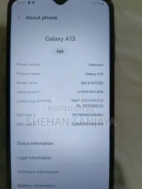 Samsung Galaxy A13 (Used)