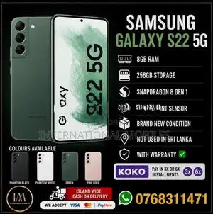 Samsung Galaxy S22 128GB|256GB 5G (Used)