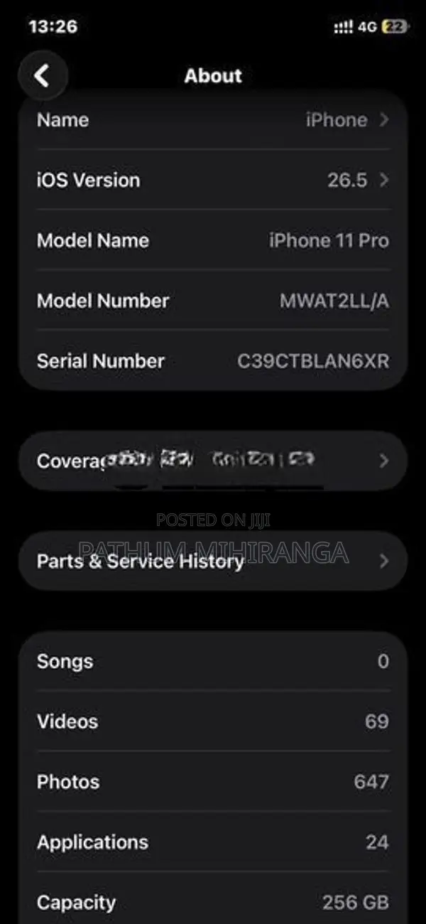 Apple iPhone 11 Pro (Used)