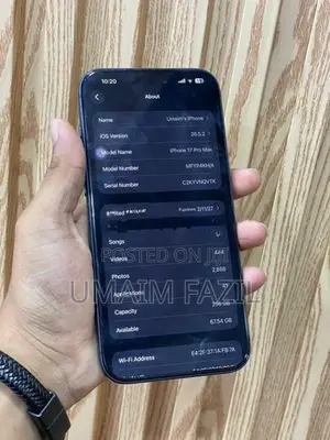 Apple iPhone 17 Pro Max (Used)