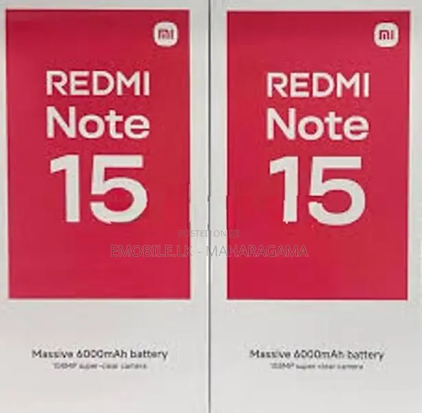 Xiaomi Redmi Note 15 6GB (Brand New)
