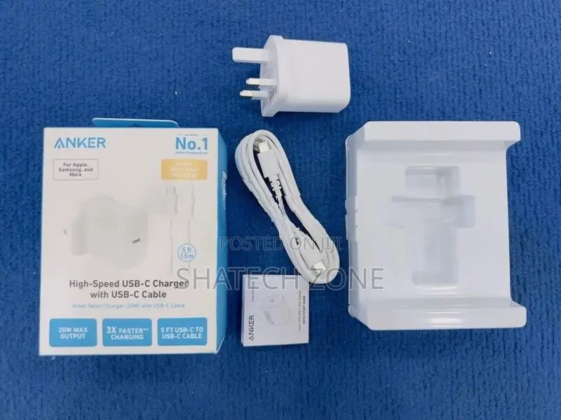 USB-C TO Type-C Anker - Charger With Cable 20W New