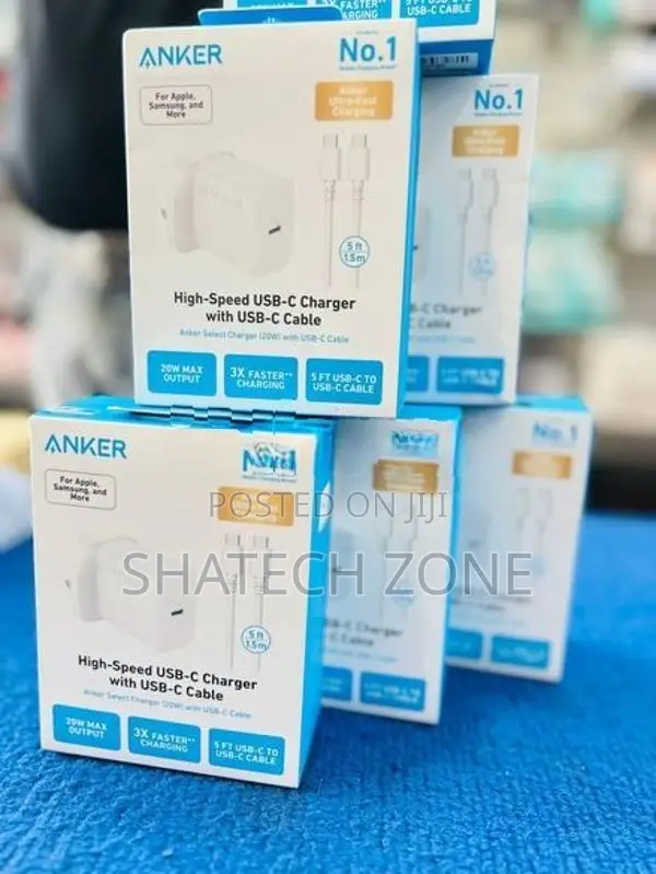 USB-C TO Type-C Anker - Charger With Cable 20W New