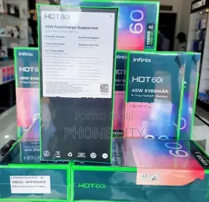 Infinix Hot 60i 128GB 6GBRam Blue (Brand New)