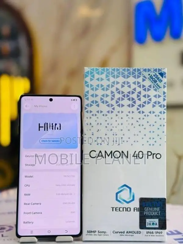 Tecno Camon 40 Pro 8 256GB (Used)
