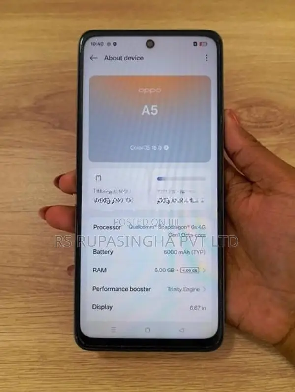 Oppo A5 6+6GB, 128GB (Used)