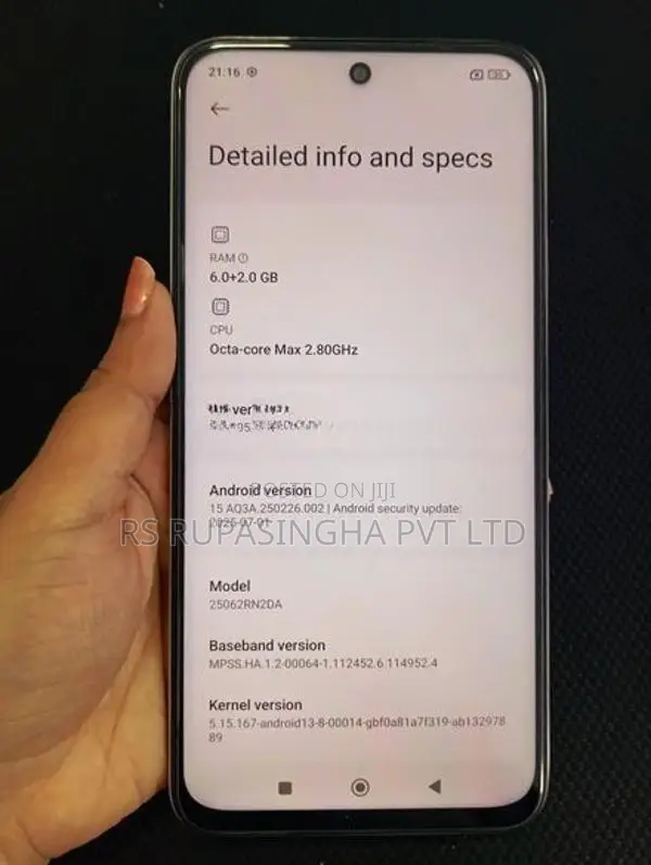 Xiaomi Redmi 15 6+2GB/128GB (Used)