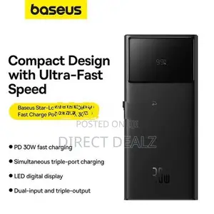 Baseus Star Lord 30W 30000 Digital Display Fast Charging Power Bank