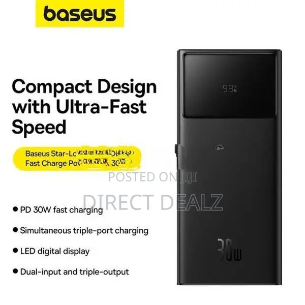 Baseus Star Lord 30W 30000 Digital Display Fast Charging Power Bank