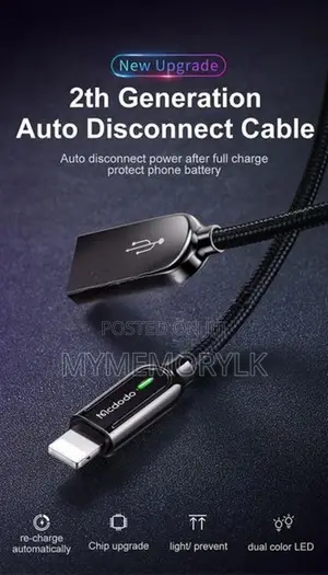 Mcdodo Smart Series Auto Power Off Lightning Cable CA-5260 CA-5261