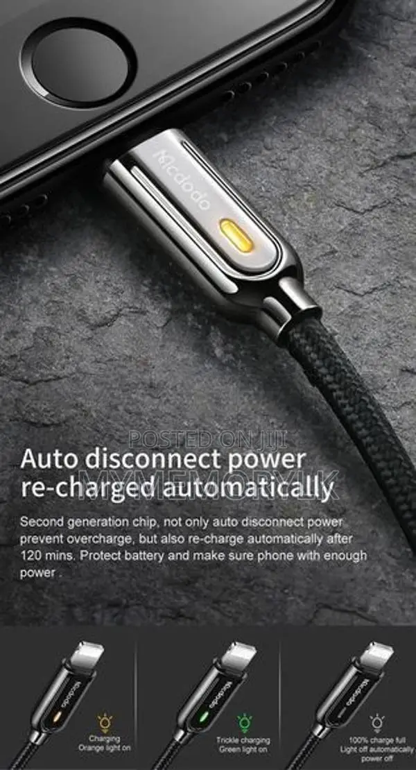 Mcdodo Smart Series Auto Power Off Lightning Cable CA-5260 CA-5261