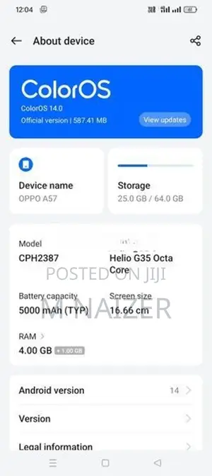 Oppo A57 (Used)