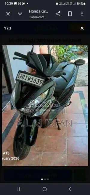 Honda Grazia 2020 Motorbike (Used)