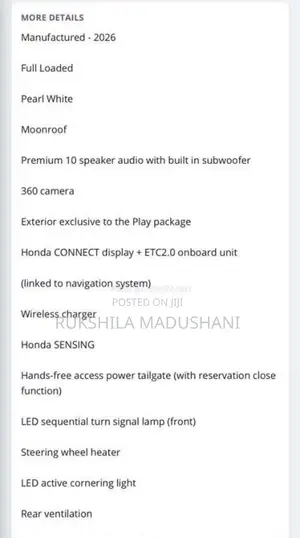 Honda Vezel 2026 SUV Brand New