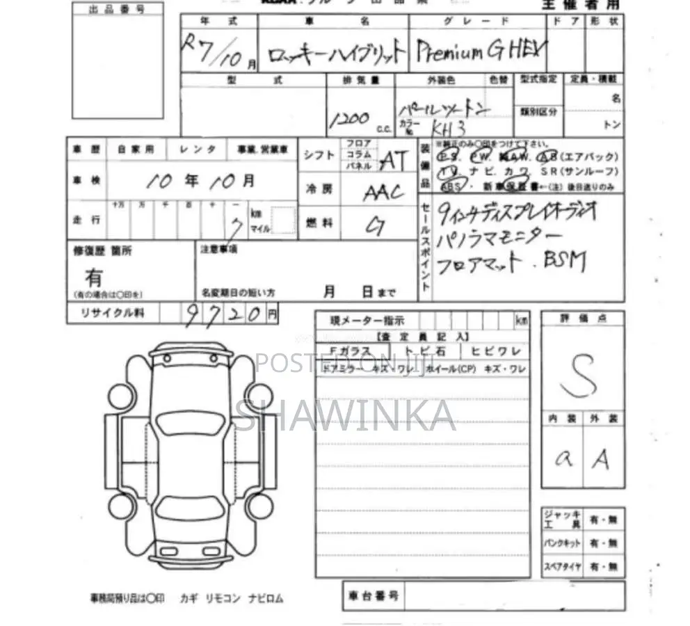 Daihatsu Rocky Premium G HEV 2025 SUV Unregistered (Recondition)