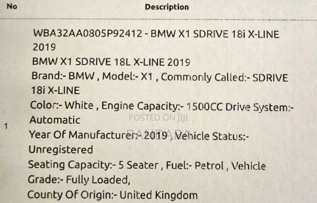BMW X1 2019 SUV (Used)