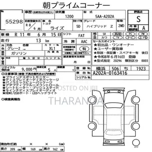 Toyota Raize Z 1200cc Hybrid BSM 2026 SUV Brand New