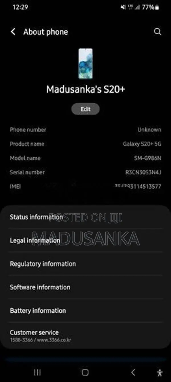 Samsung Galaxy S20+ (Used)