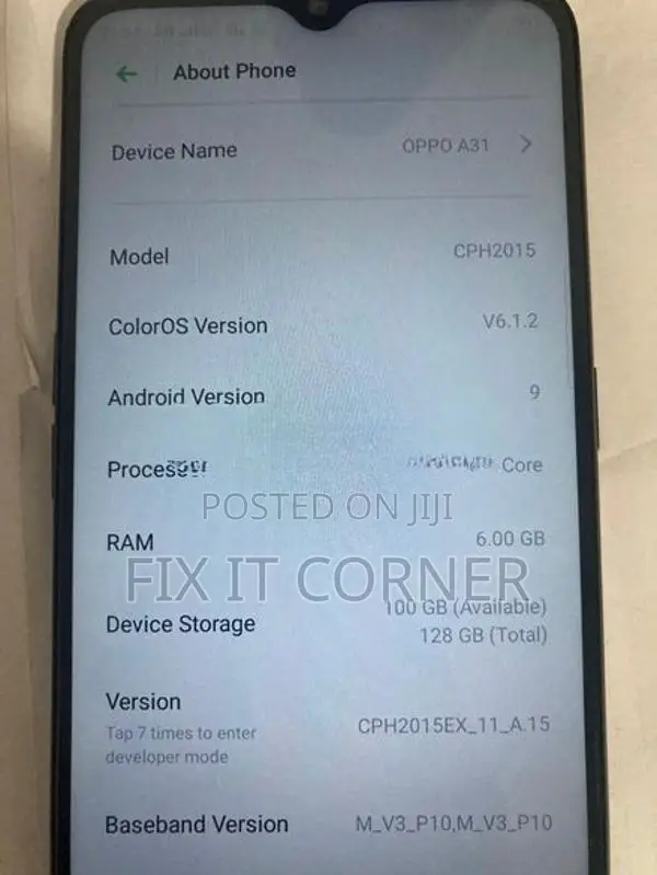 Oppo A31 6gb 128Gb (Used)