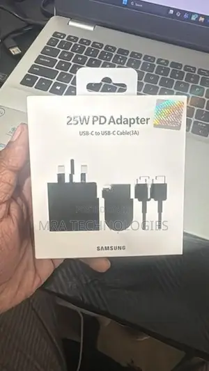 Samsung 25w PD Adapter with Type-c to cable