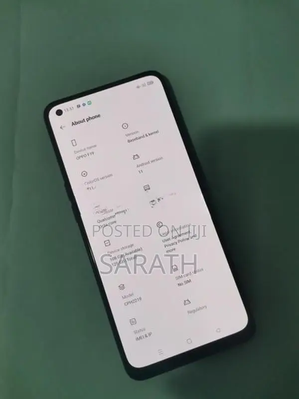 Oppo F19 128gb/6gb (Used)