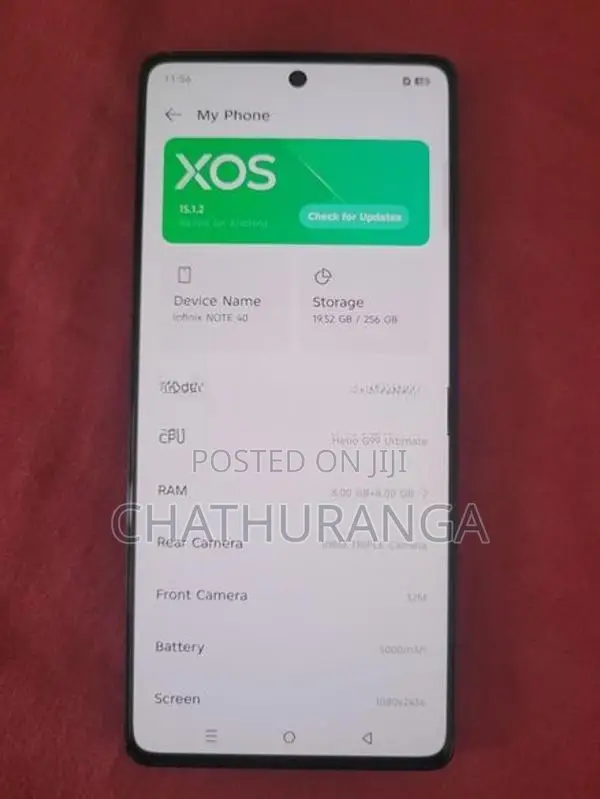 Infinix Note 40 16GB/256GB (Used)