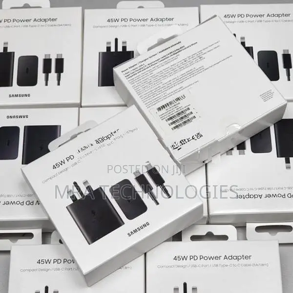 Samsung 45w fast charging PD Adapter with Type-c to cable