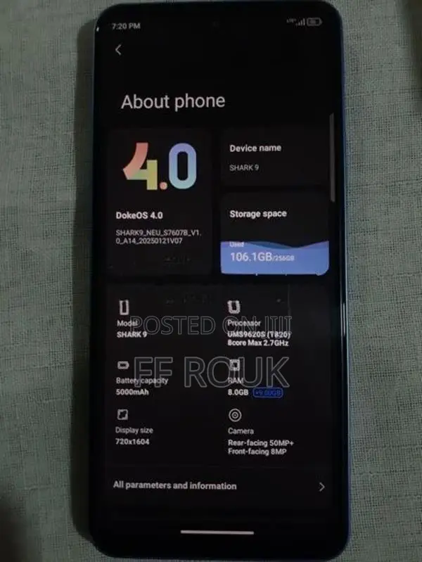 Black view Shark 9 Blue (Used)