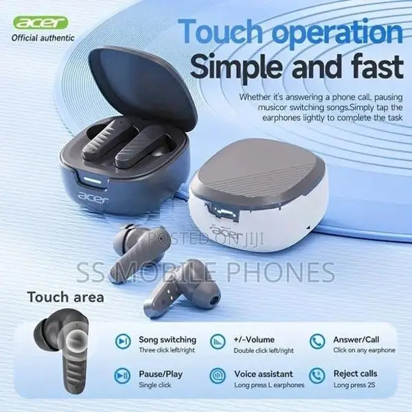 Acer OHR503 Lightweight Bluetooth Earbuds