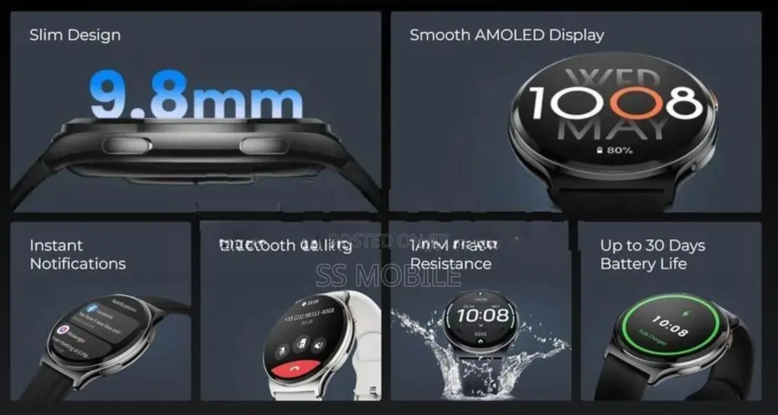 Haylou Solar Lite 2 Amoled Calling Slim Smart Watch 20 Days Battery